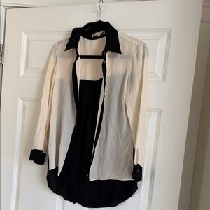 Michael Kors Black and Tan Garment